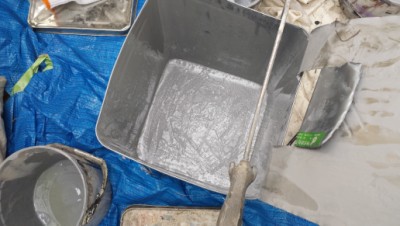 固まりかけているウレタン