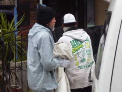 口髭のある職人