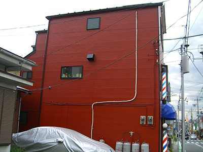 ヘアーサロンの外壁