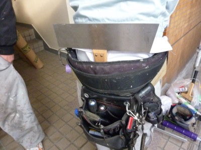 道具の入った腰袋